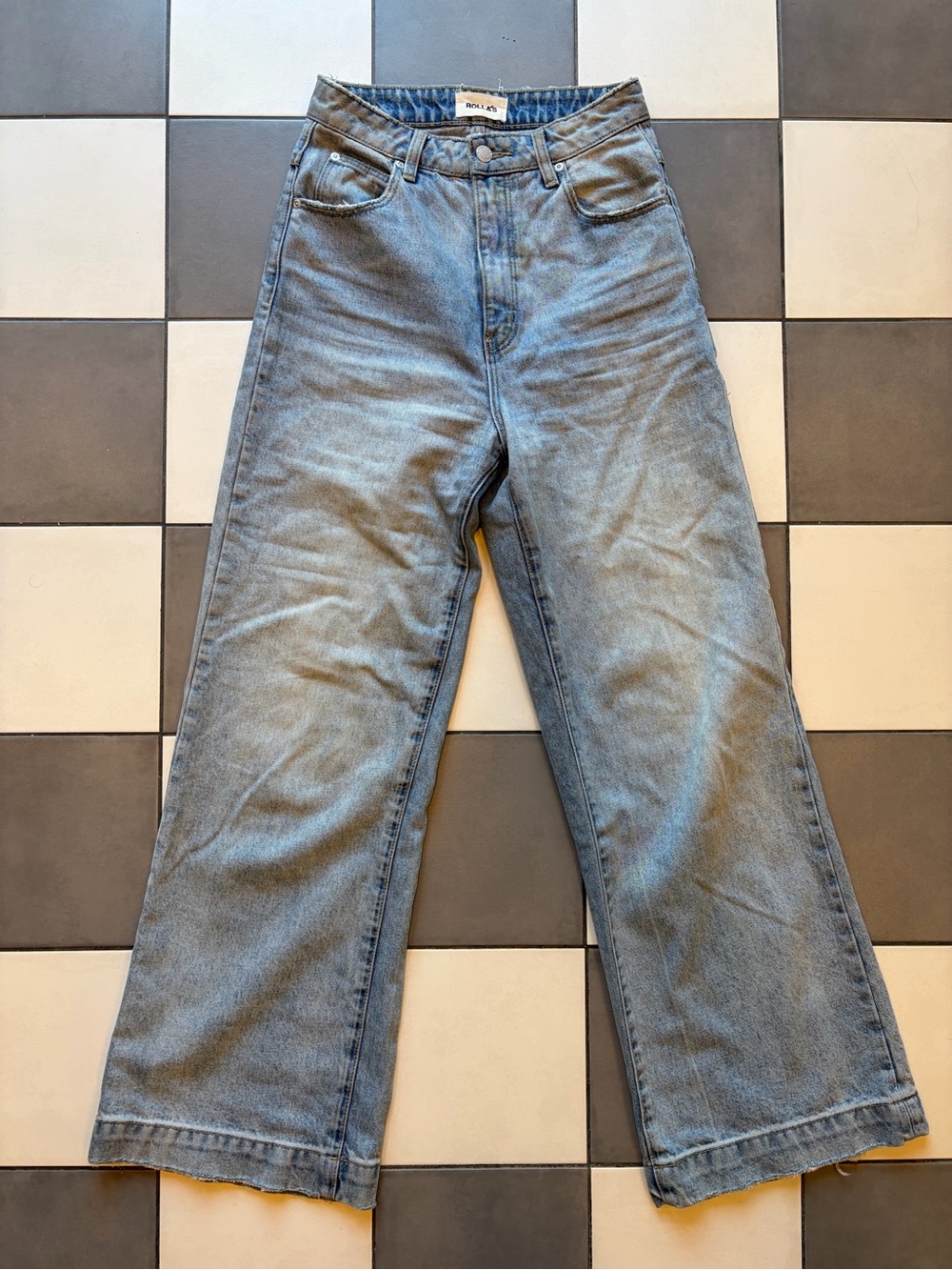 ROLLA's G'Day Mate High Rise Wide Leg Jeans 26 Rigid Denim